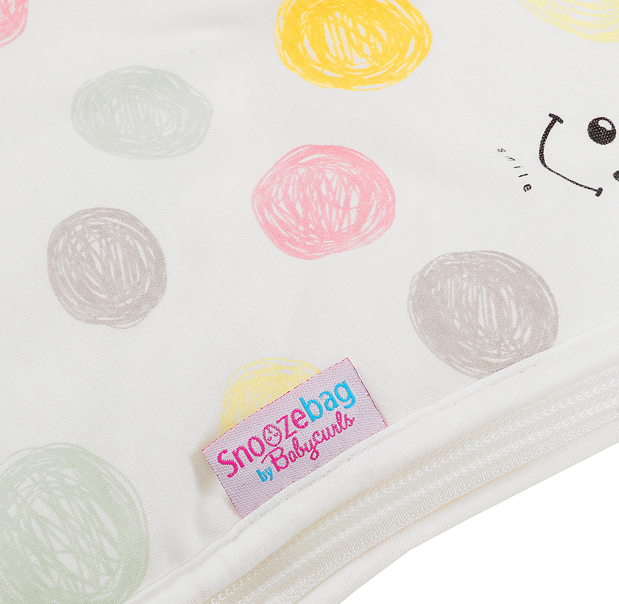 Snoozebag Toddler Sleeping Bag Smiles & Swirls 3-6 Years - 2.5 Tog