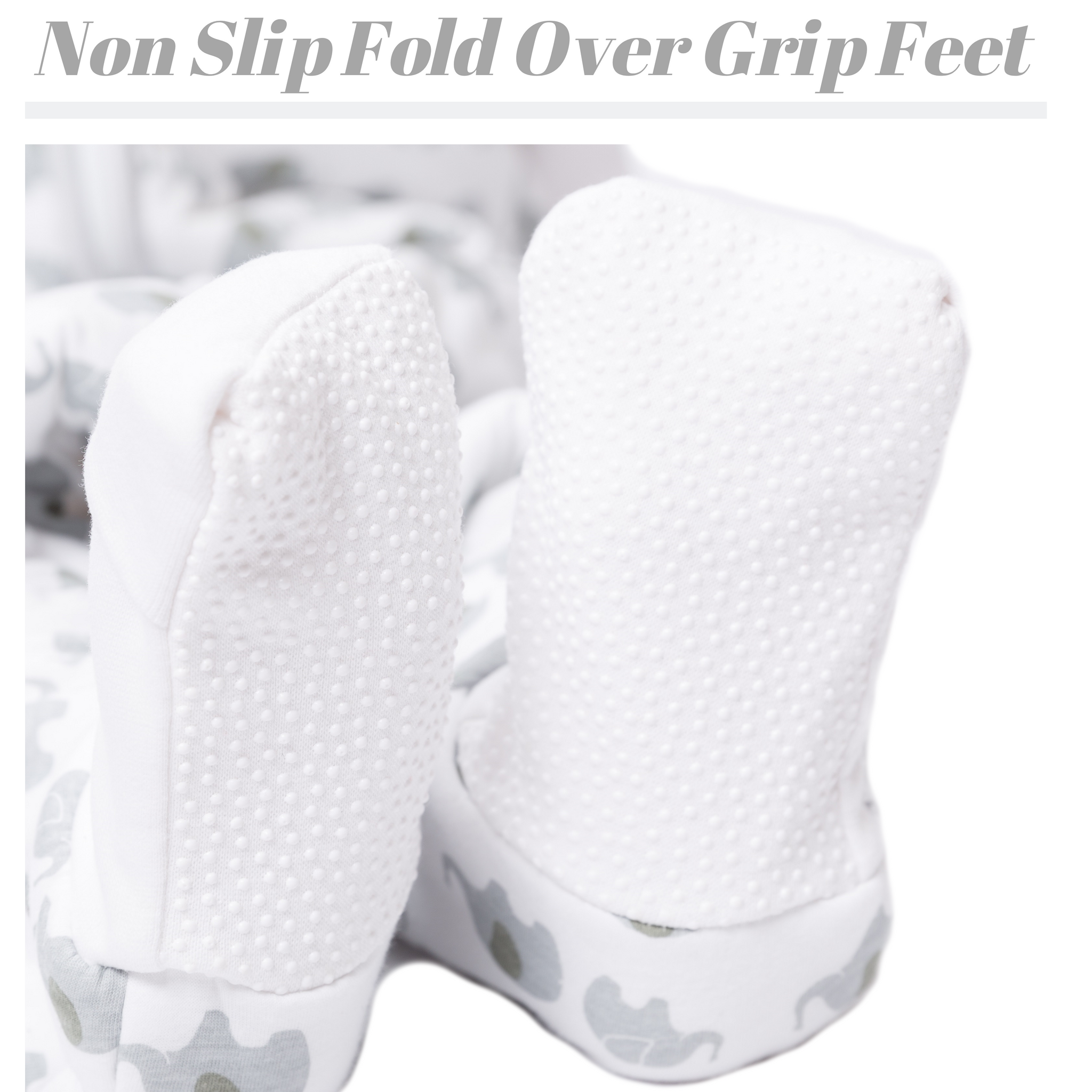 Snoozebag With Feet - Baby Sleeping Bag With Non Slip Feet 2-3 Years 2.5 Tog - Elephant Love