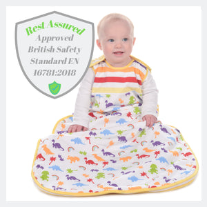 Snoozebag Baby Sleeping Bag Dinosaurs 6-18 Months - 3.5 Winter Tog