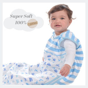 Snoozebag Baby Sleeping Bag Planes & Trains 18-36 Months - 1.0 Tog