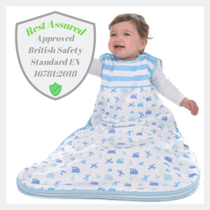 Snoozebag Toddler Sleeping Bag Planes & Trains 3-6 Years - 1.0 Tog