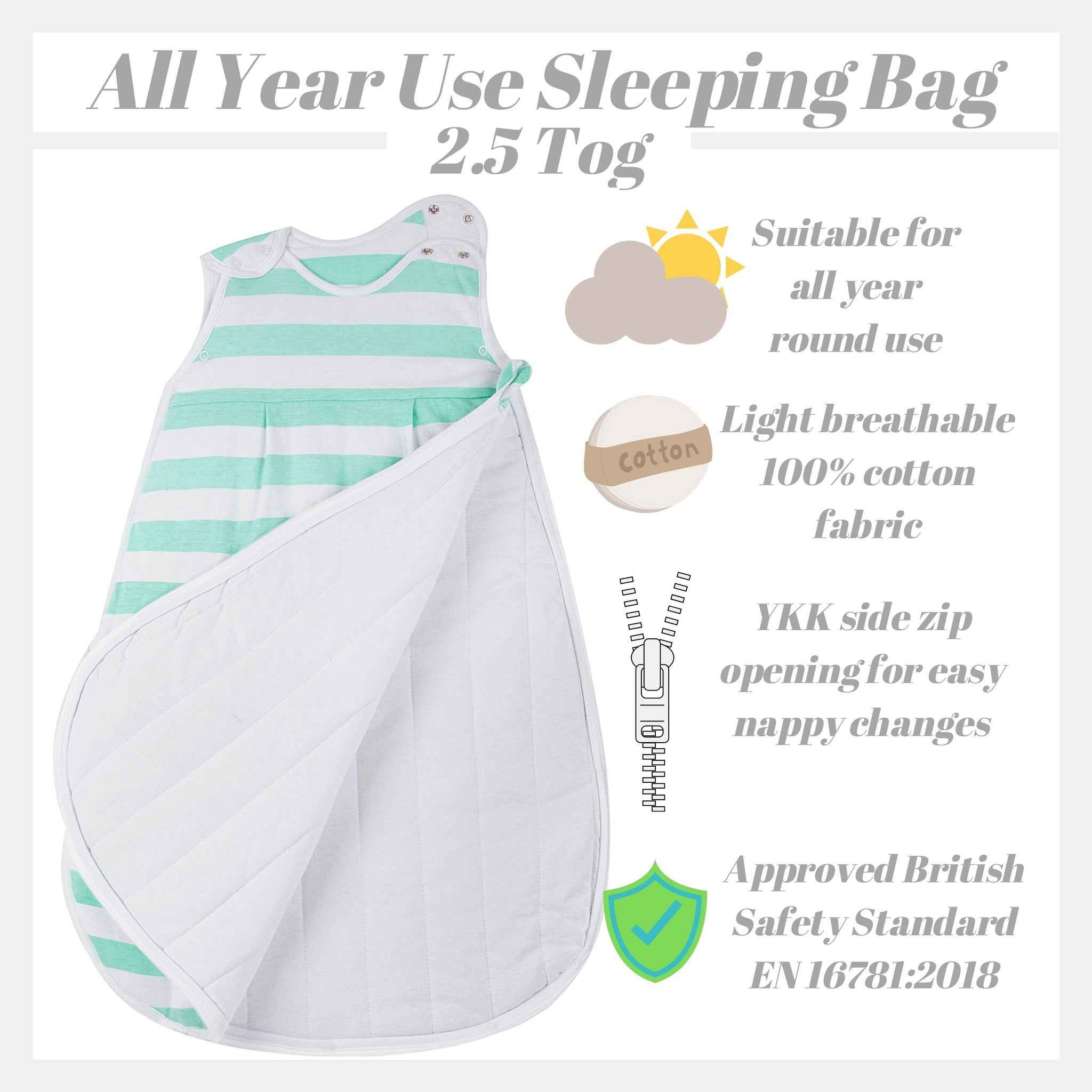 Snoozebag Baby Sleeping Bag Island Paradise 18 36 Months 2.5 Tog