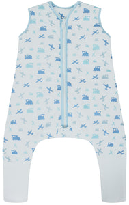 Snoozebag With Feet - Baby Sleeping Bag With Non Slip Feet 18-24 Months 2.5 Tog - Planes & Trains