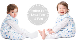Snoozebag With Feet - Baby Sleeping Bag With Non Slip Feet 18-24 Months 2.5 Tog - Planes & Trains