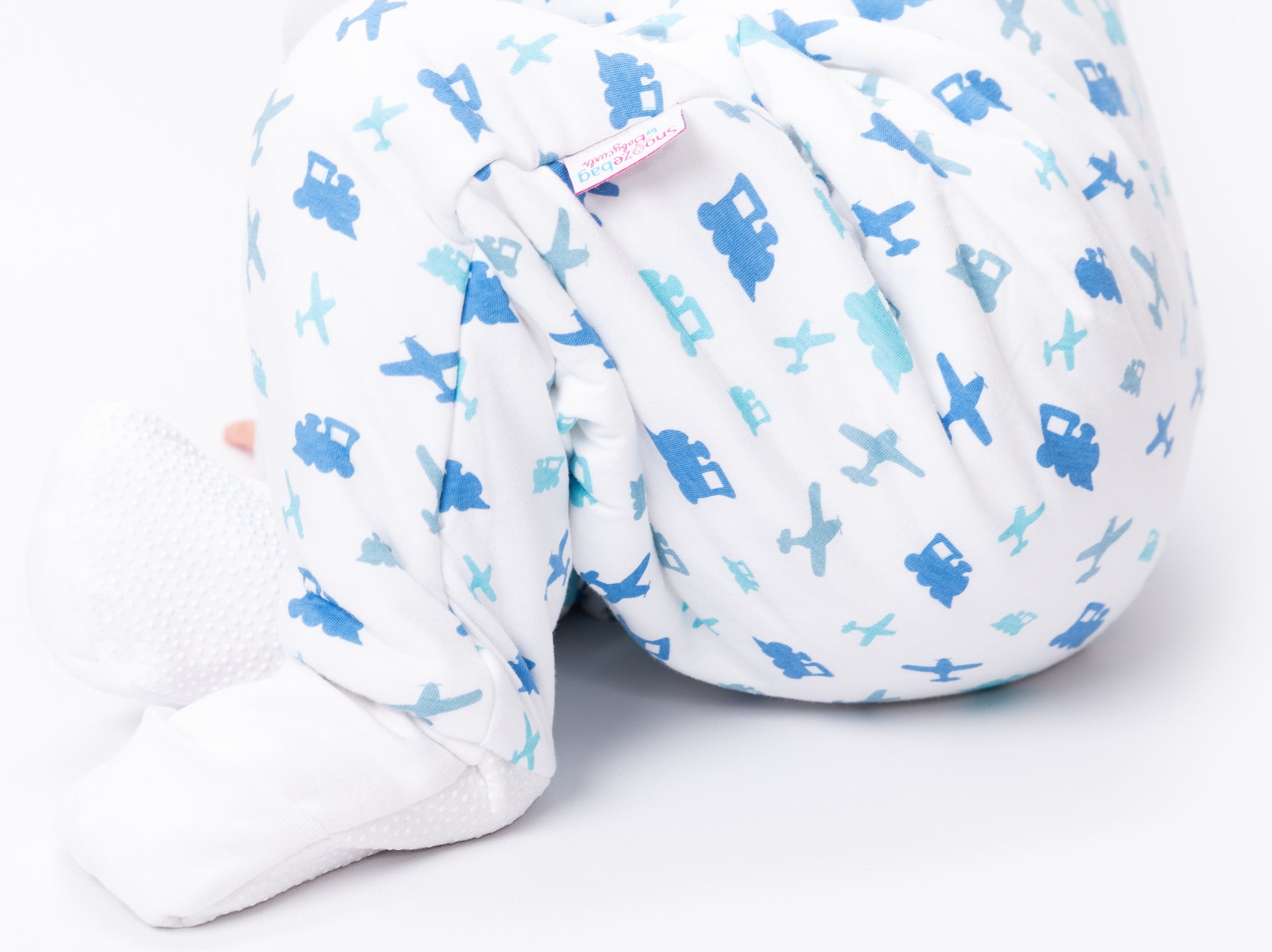 Snoozebag With Feet - Toddler Sleeping Bag With Non Slip Feet 2-3 Years 2.5 Tog - Planes & Trains