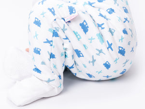 Snoozebag With Feet - Toddler Sleeping Bag With Non Slip Feet 2-3 Years 2.5 Tog - Planes & Trains