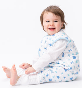 Snoozebag With Feet - Baby Sleeping Bag With Non Slip Feet 18-24 Months 2.5 Tog - Planes & Trains