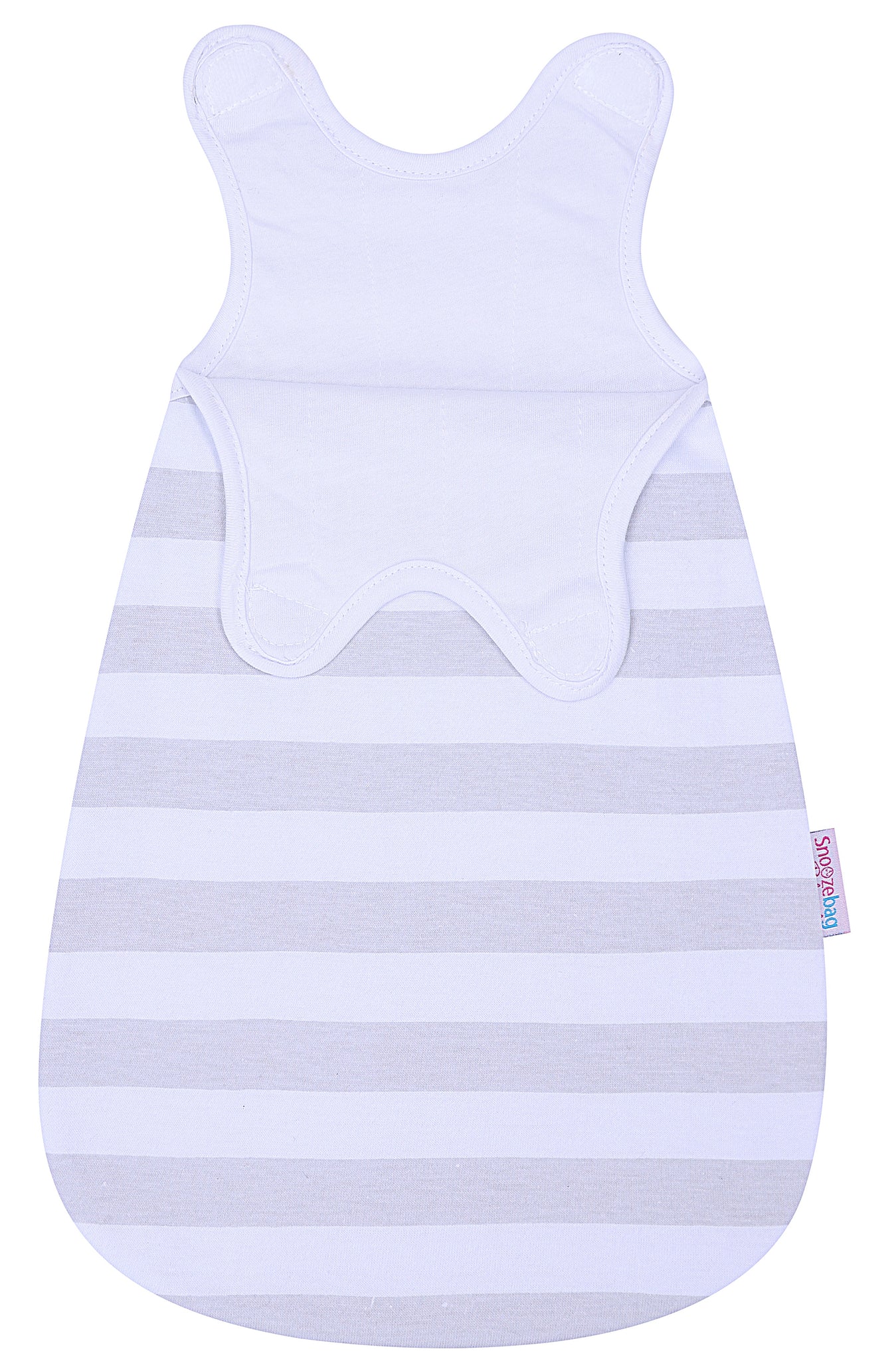 Snoozebag Doll Baby Sleeping Bag Suitable For all Child Toy Dolls Accessory 100% Cotton - Grey Stripe