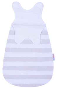 Snoozebag Doll Baby Sleeping Bag Suitable For all Child Toy Dolls Accessory 100% Cotton - Grey Stripe
