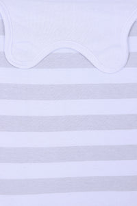 Snoozebag Doll Baby Sleeping Bag Suitable For all Child Toy Dolls Accessory 100% Cotton - Grey Stripe