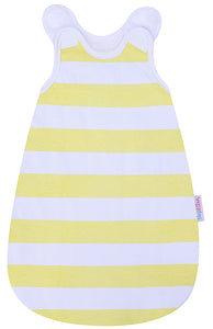 Snoozebag Doll Baby Sleeping Bag Suitable For all Child Toy Dolls Accessory 100% Cotton - Lemon Stripe