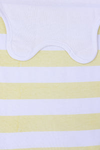 Snoozebag Doll Baby Sleeping Bag Suitable For all Child Toy Dolls Accessory 100% Cotton - Lemon Stripe