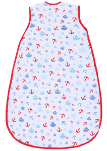 Snoozebag Baby Sleep Bag Boats & Anchors 6-18 Months Side Zip 2020 Version 1.0 Tog