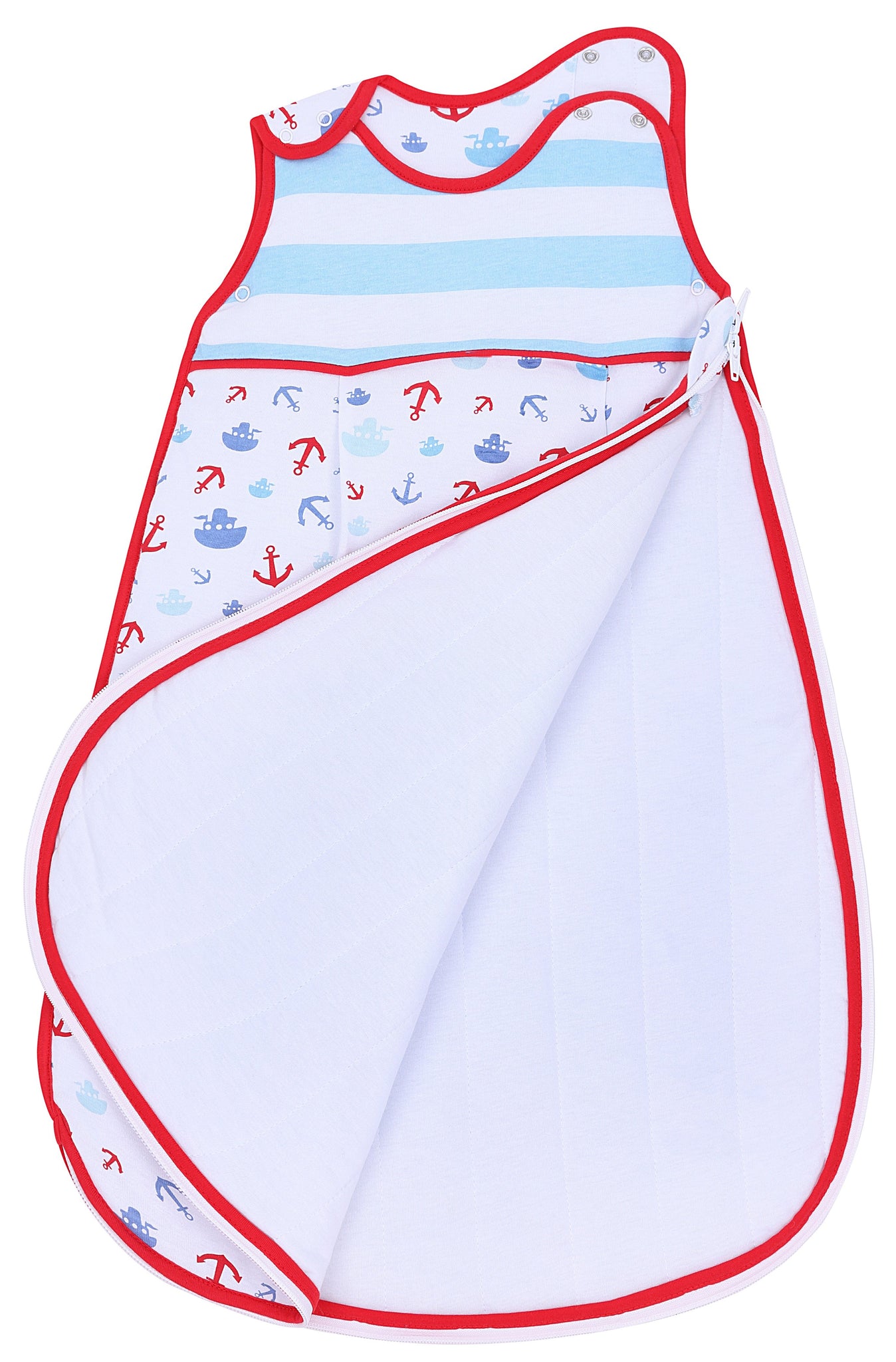 Snoozebag Baby Sleep Bag Boats & Anchors 6-18 Months Side Zip 2020 Version 1.0 Tog