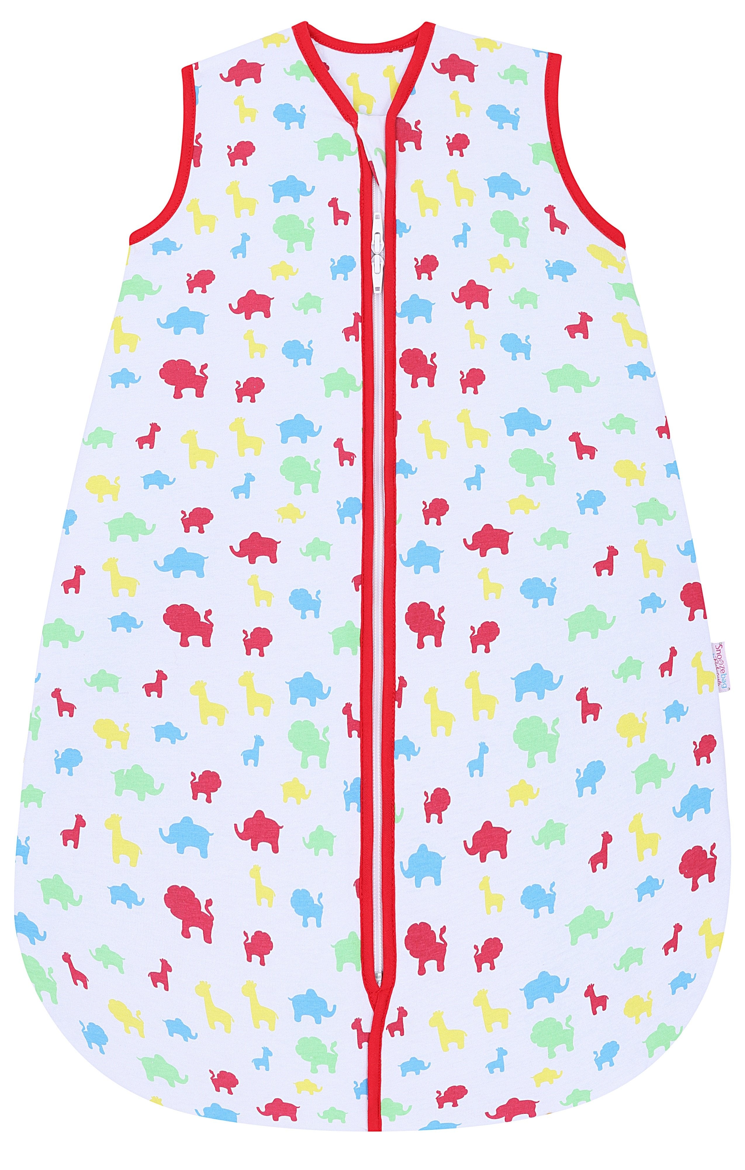 Snoozebag Baby Sleep Bag Jungle Fun 6-18 Months Front Zip 2020 Version 1.0 Tog