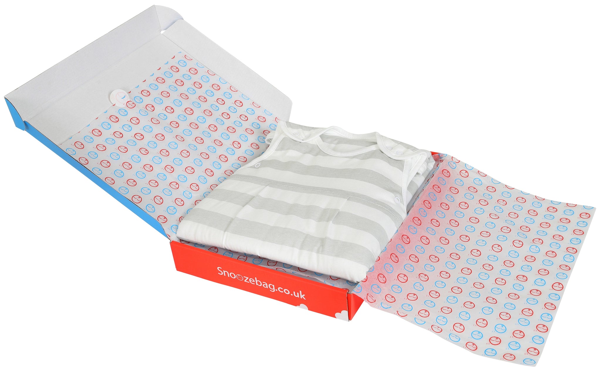 Snoozebag Toddler Sleeping Bag Grey Stripe 3-6 Years - 2.5 Tog