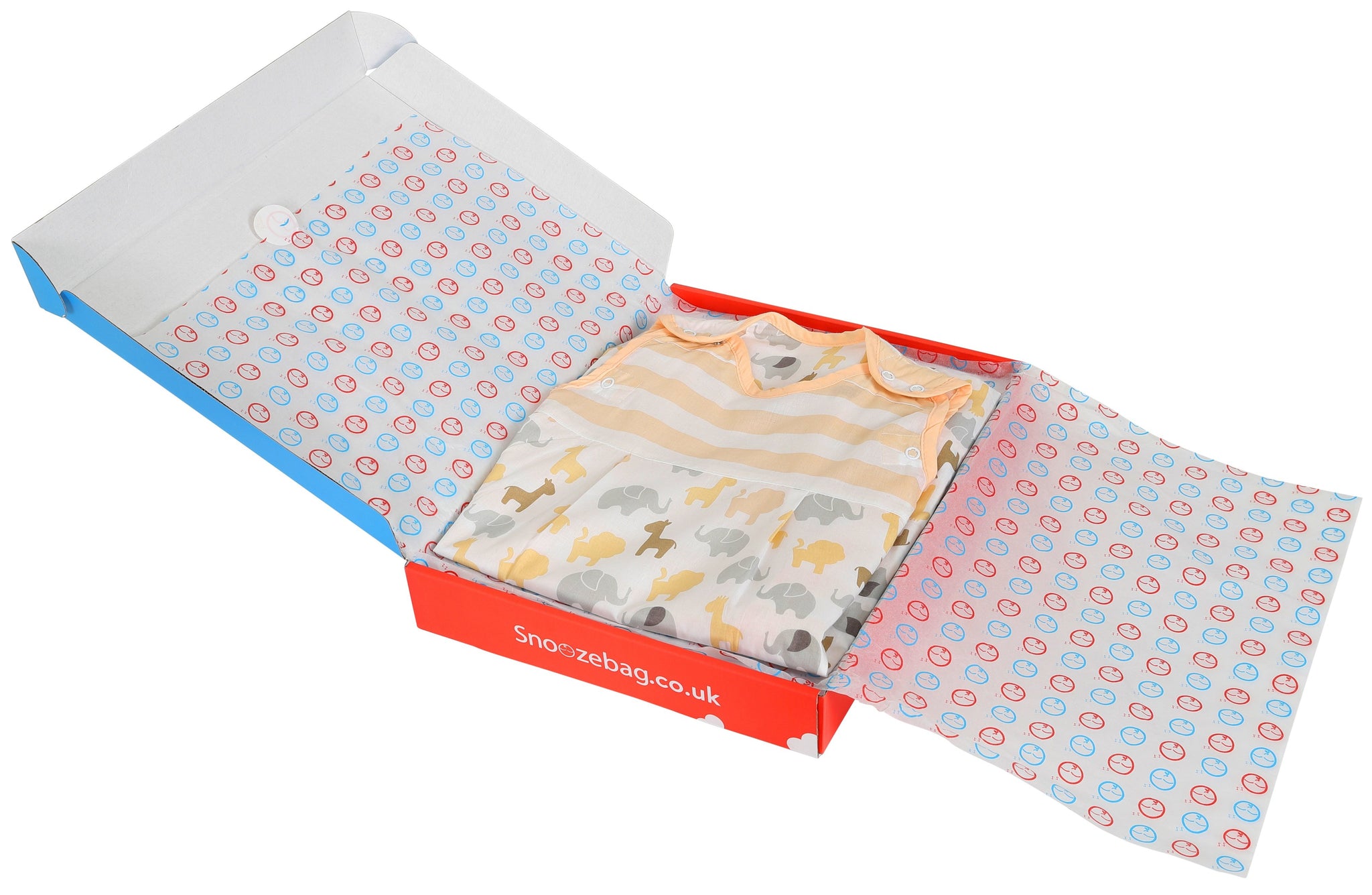 Snoozebag Baby Sleeping Bag Jungle Fun Greys 6-18 Months - Summer 0.5 Tog