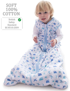 Snoozebag Baby Sleep Bag Planes & Trains 3-6 Years Front Zip 2020 Version 2.5 Tog